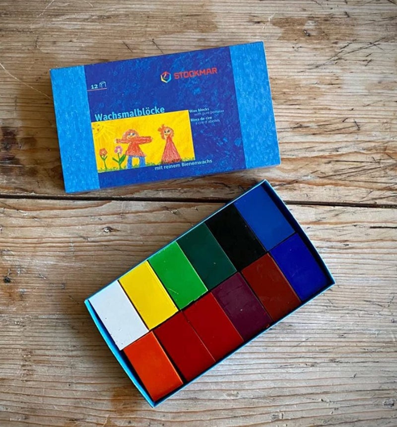 STOCKMAR Beeswax Crayons  Set of 12 Blocks in Carton - Image 5